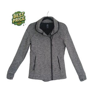 Champion Women’s S Jacket Activewear Athletic Running Gray Full Zip Stretch